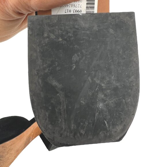 Vince Rachelle 2 Black Suede Block Heel Slide Sandals Womens Size 8.5 - Picture 9 of 11